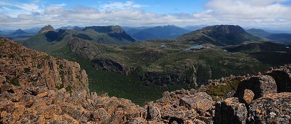 The Labyrinth from the summit of The Acropolis, Cradle Mountain-Lake St. Clair National Park