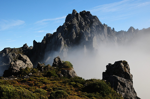 Mount Hayes from the southeast, Western Arthur Range, Southwest National Park