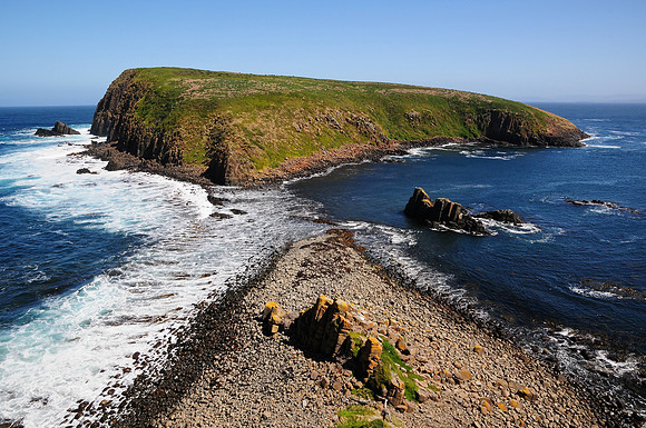 Courts Island from Cape Bruny, South Bruny National Park