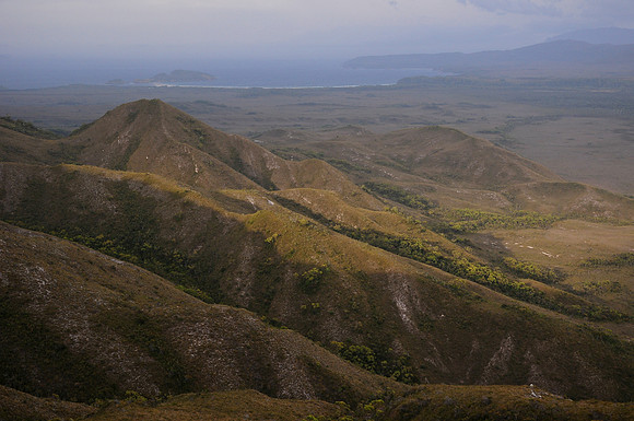 Louisa Bay from the Ironbound Range, South Coast Track, Southwest National Park