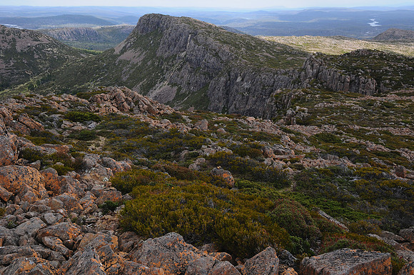 Solomon's Throne from the summit of King David's Peak, Walls of Jerusalem National Park