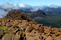 Looking south to the Du Cane Range from the summit of Mount Ossa, Cradle Mountain-Lake St. Clair National Park