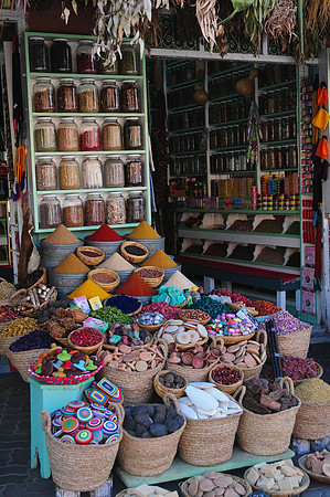 Spices for sale in the souks, Marrakech