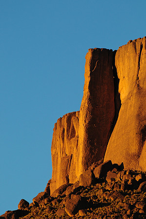 Sunset on Tassigdelt from Igli, Jebel Sahro