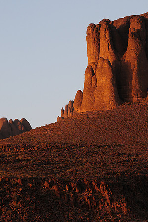 Sunset west of Bab n'Ali, Jebel Sahro