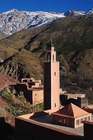 The mosque in Ait Souka in the Western High Atlas Mountains