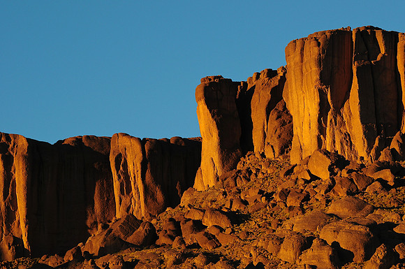 Sunset on Tassigdelt from Igli, Jebel Sahro