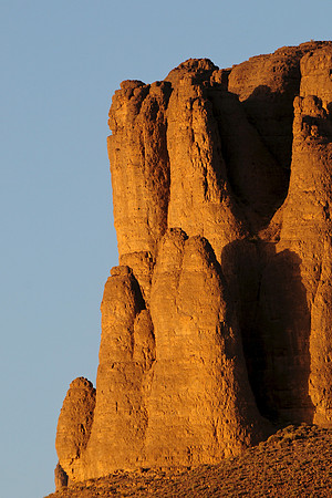 Sunset west of Bab n'Ali, Jebel Sahro