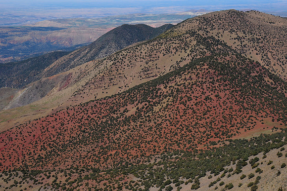 Looking north from the summit of Tasserimoute in the Western High Atlas Mountains