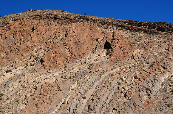 The slopes above the Bougmez Valley in the Central High Atlas Mountains
