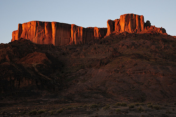 Sunset on Tassigdelt from Igli, Jebel Sahro
