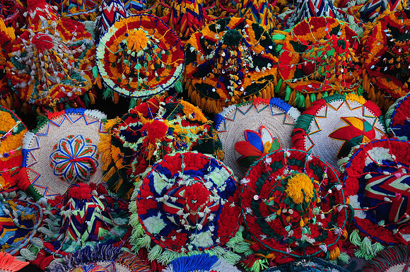 Hats for sale in the souks, Marrakech