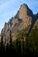 The west tower of Wiwaxy Peak from the Cataract Brook Trail