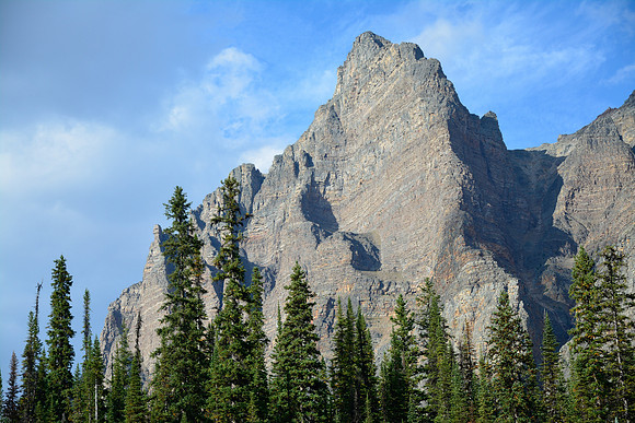 The west tower of Wiwaxy Peak from just below the Elizabeth Parker Hut