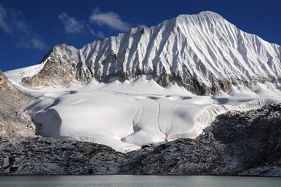 The ridge and glacier above Tsorim lake