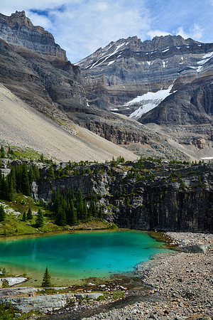 Lefroy Lake below Mount Lefroy, Lake O'Hara Alpine Circuit