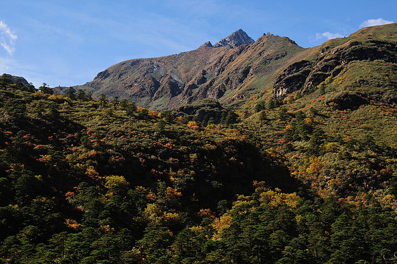 Autumn colours on the hills east of Limithang