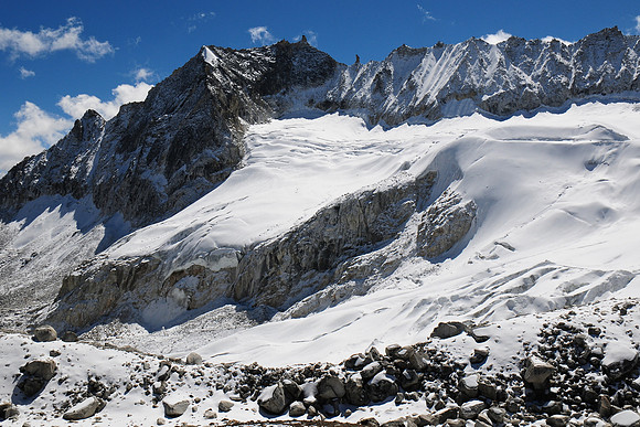 The glacier southeast of the Gophu La