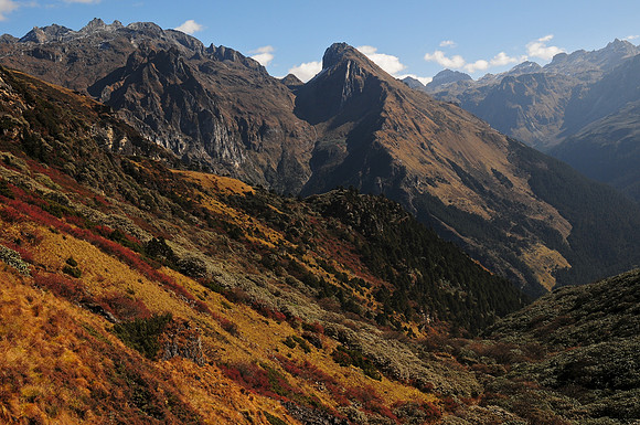 The descent from Nephu La
