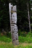 Haida pole, SGang Gwaay Llnagaay (Ninstints), Gwaii Haanas National Park