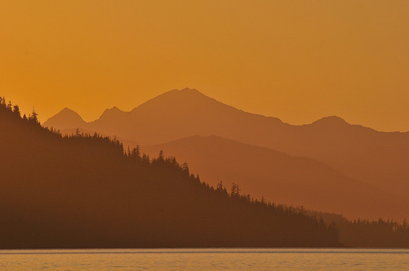 The San Christoval Range from Huxley Island, Gwaii Haanas National Park