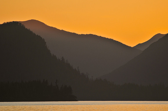 The San Christoval Range from Huxley Island, Gwaii Haanas National Park