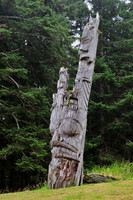 Haida pole, SGang Gwaay Llnagaay (Ninstints), Gwaii Haanas National Park