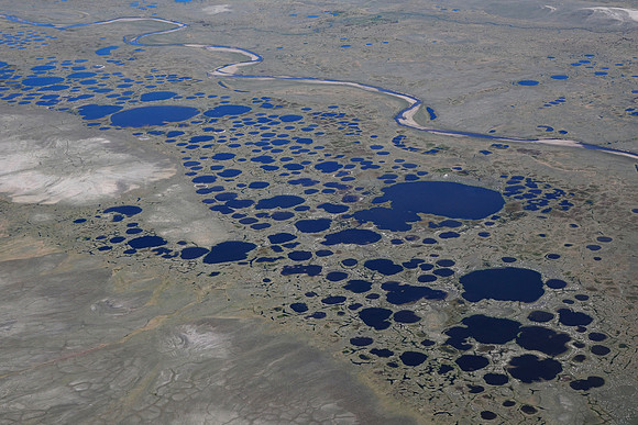 Aerial view of Banks Island
