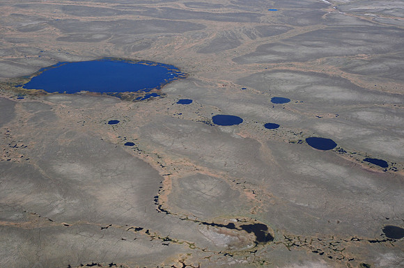 Aerial view of Banks Island