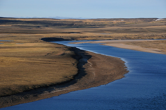 The bend in the Thomsen River at Baker Creek