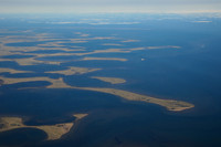 The fingers of the Tuktoyaktuk Peninsula reach into the Beaufort Sea