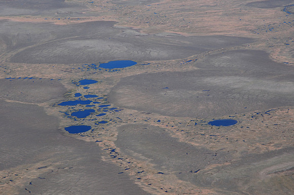 Aerial view of Banks Island