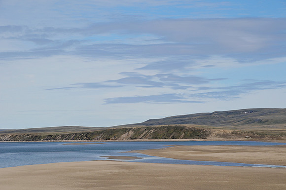 Sand bars in the Thomsen River