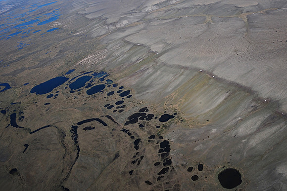Aerial view of Banks Island