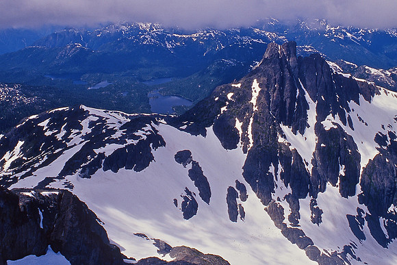 The Behinde, from the summit of the Golden Hinde, Strathcona Provincial Park