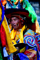 A harvest festival dancer at  the gompa just east of Chhokang Paro