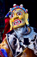 A harvest festival dancer at  the gompa just east of Chhokang Paro