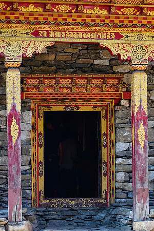 The entrance to the gompa just east of Chhokang Paro