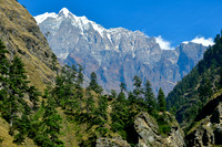 Shringi Himal, viewed en route from Lopka to Chumling
