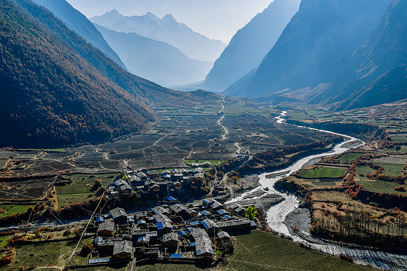 Chhule from the gompa above the village