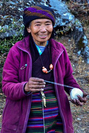 Our hostess in Chhokang Paro