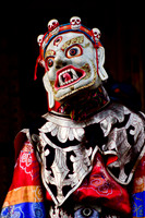 A harvest festival dancer at  the gompa just east of Chhokang Paro