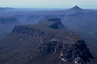 Byangee Mountain and Pigeon House Mountain from the Castle, Morton National Park, New South Wales