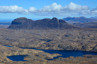 Suilven and Loch Veyatie from Cul Mor's northwest ridge