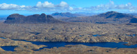 Suilven, Quinag, Canisp and Loch Veyatie from Cul Mor's northwest ridge
