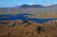 Suilven and Loch Sionasgaig from Stac Pollaidh