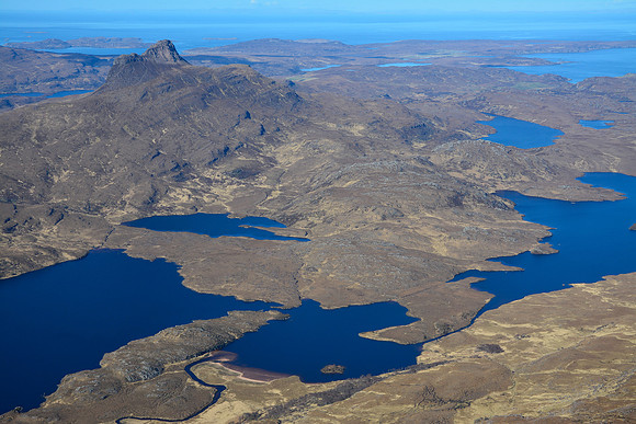 Stac Pollaidh from the summit of Creag nan Calman (Cul Mor's south peak)
