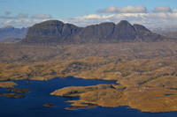 Suilven and Loch Sionasgaig from Stac Pollaidh