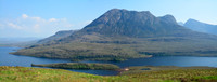 Sgurr Tuath and Loch Lurgainn from Stac Pollaidh's southern slopes