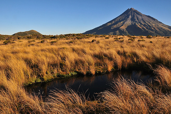 Mount Taranaki from the Pouakai Tarns